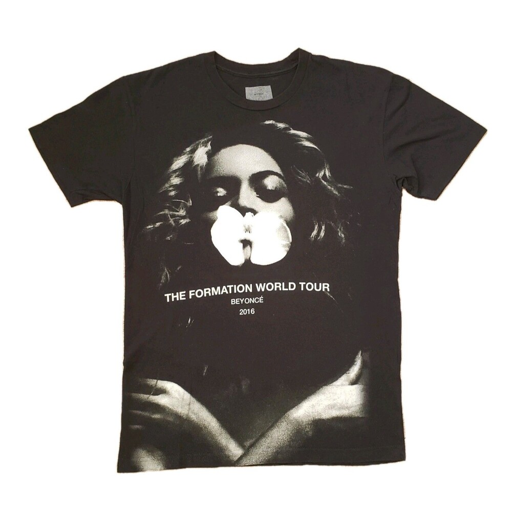 2016 Beyonce The Formation World Tour Sz Small Unisex Black Double Side T-Shirt